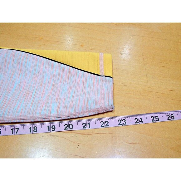 GapFit Womens Blackout Technology Peach Heather Pull On Capri Leggings Size M - Picture 5 of 11